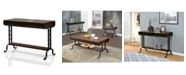 Furniture of America Morton Antique Oak Sofa Table